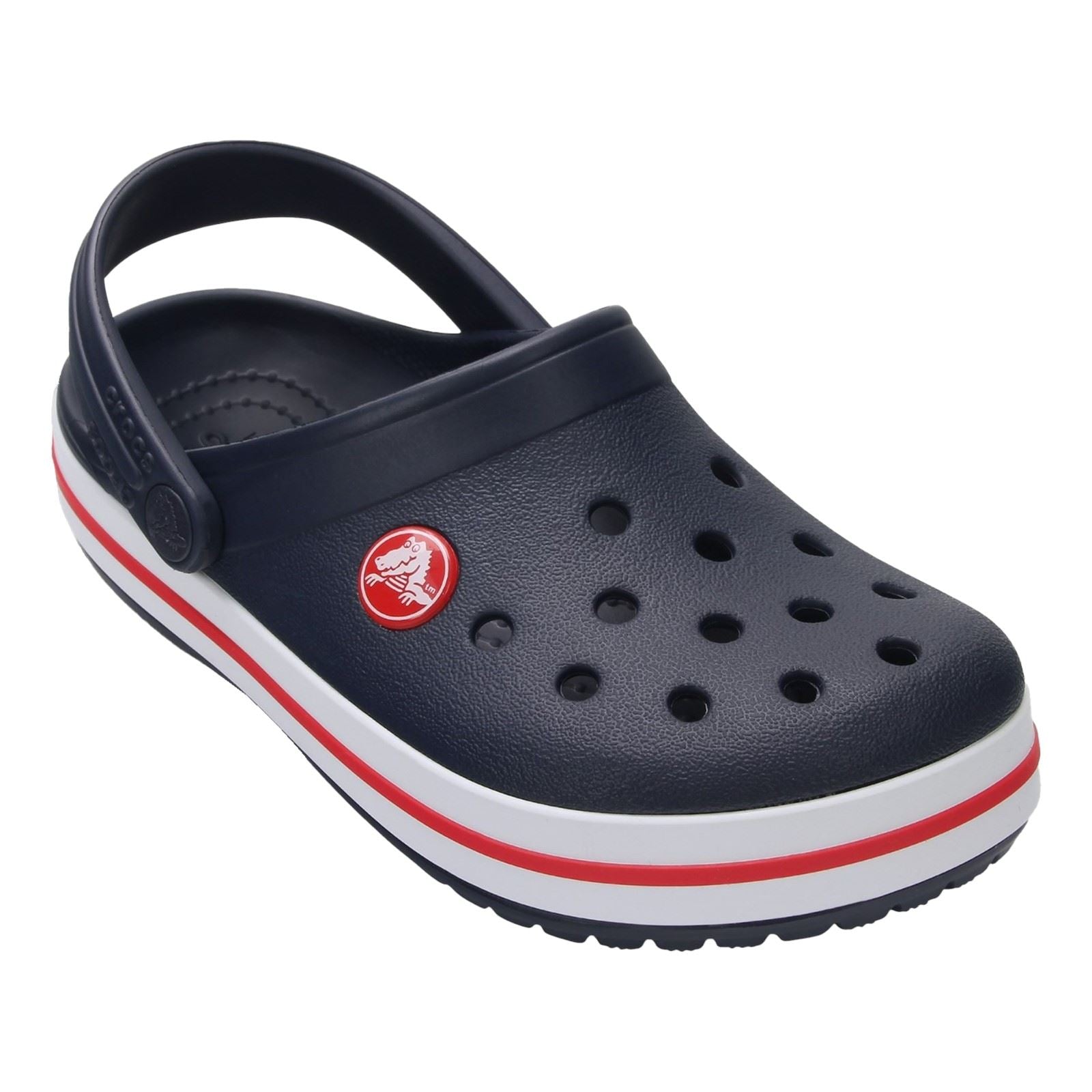 Crocs Crocband Thermoplastische Marineblau / Rote Slipper