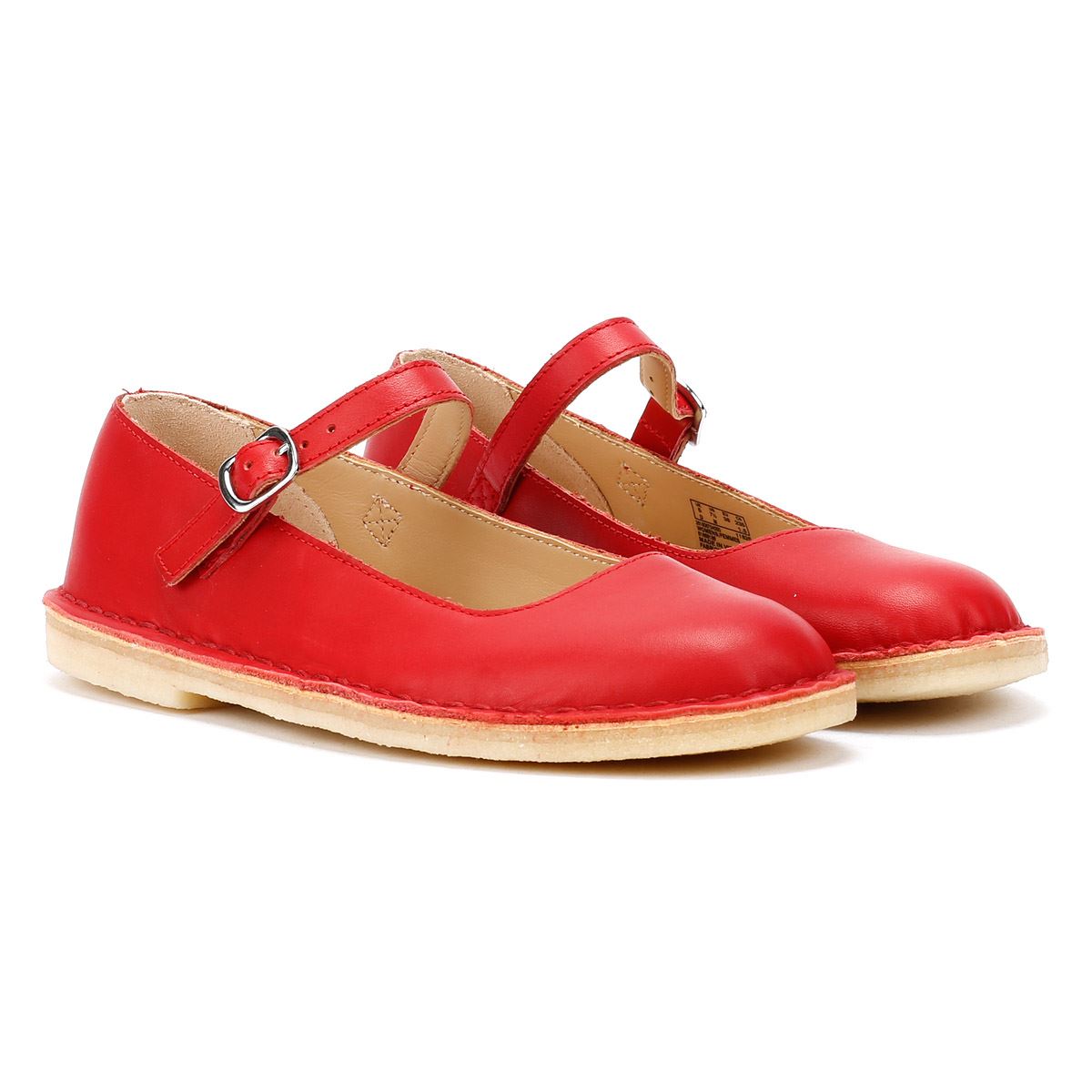 Clarks Originals Desert Jane Damen Lederschuhe In Rot
