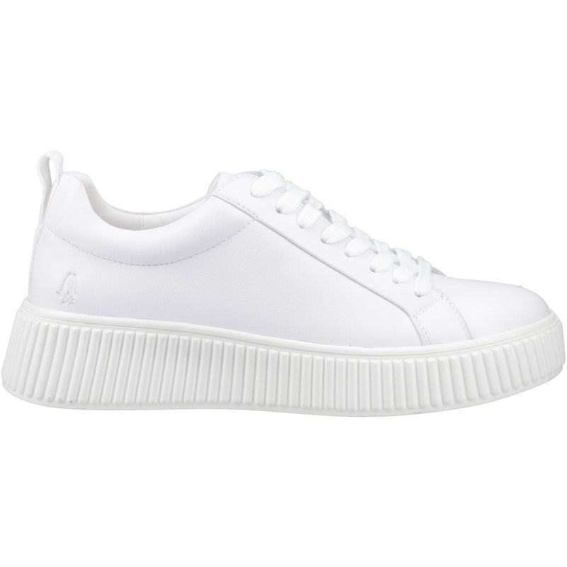 Hush Puppies Harlow Damen Sneaker Aus Weißem Leder