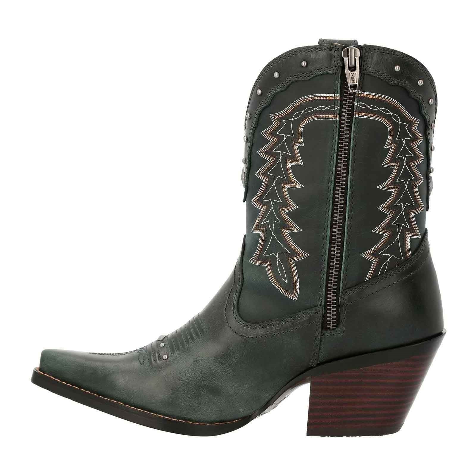 Durango Crush Bootie Leder Damen Sattelbraun/Dunkelblau Stiefel