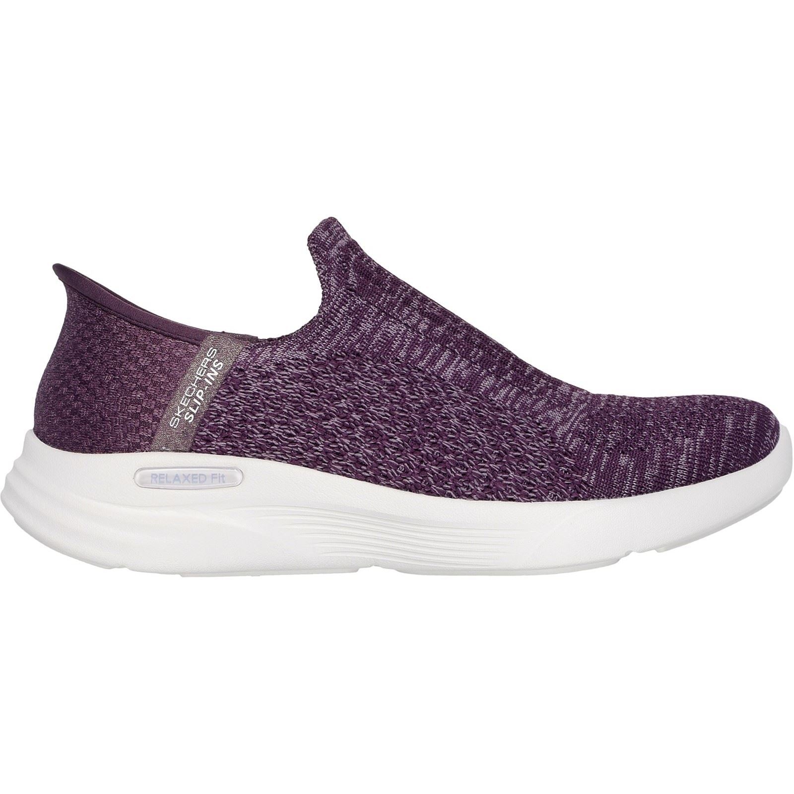 Skechers Relaxed Fit Sport Synthetik Damen Dunkelviolette Sneakers