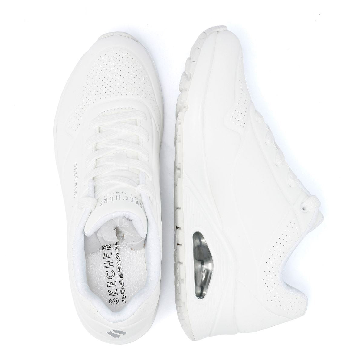 Skechers Uno Weiße Damensneakers