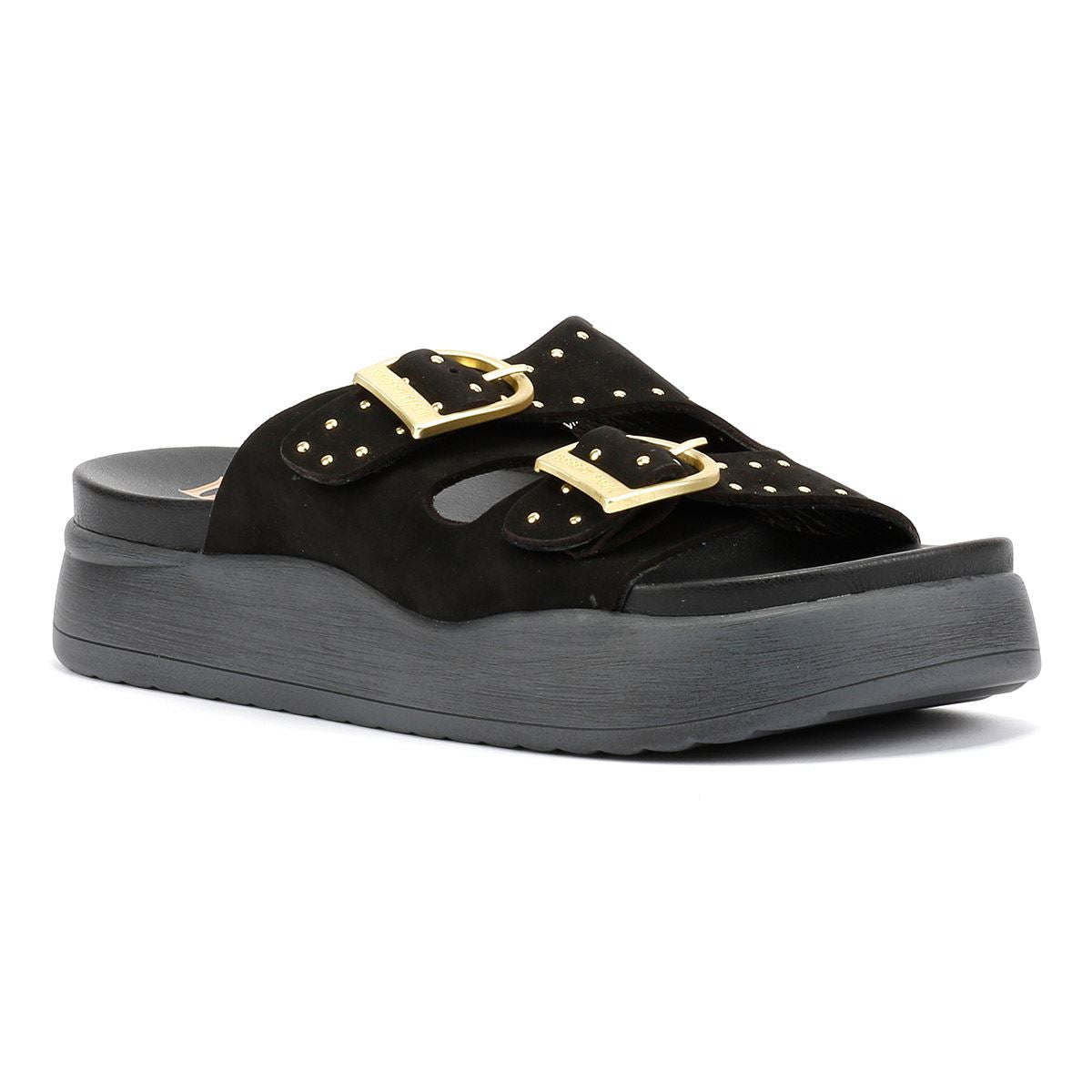 Desert Fleur Girasol Nubuk Damen Sandalen In Schwarz