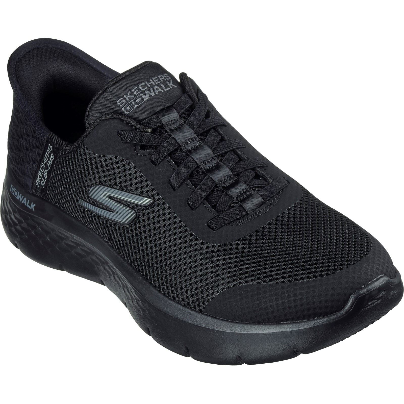 Skechers GO WALK Flex Grand Entry Textile Damen-Sneaker In Schwarz