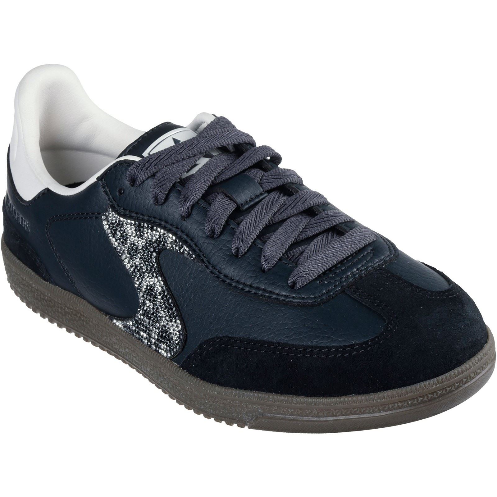 Skechers Hotshot Shimmering Spots Damen Schwarz/Weiß Sneakers