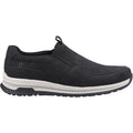 Hush Puppies Cole Leder Herren Schwarze Nubukloafer