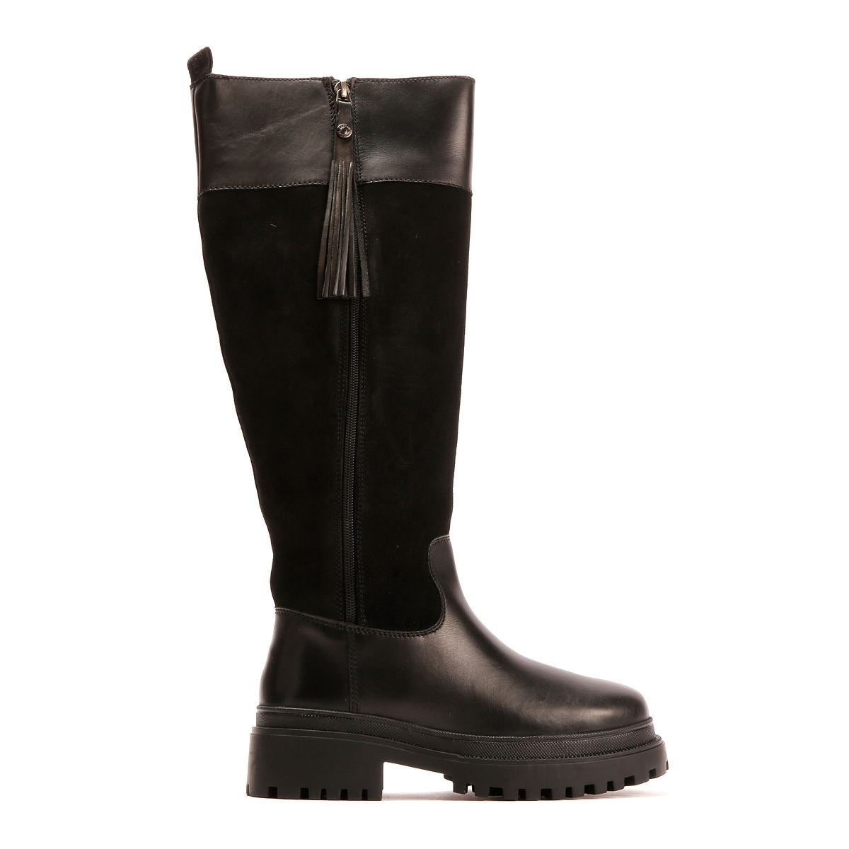 Osprey London The Bramble Tall Leder Damen Schwarze Stiefel
