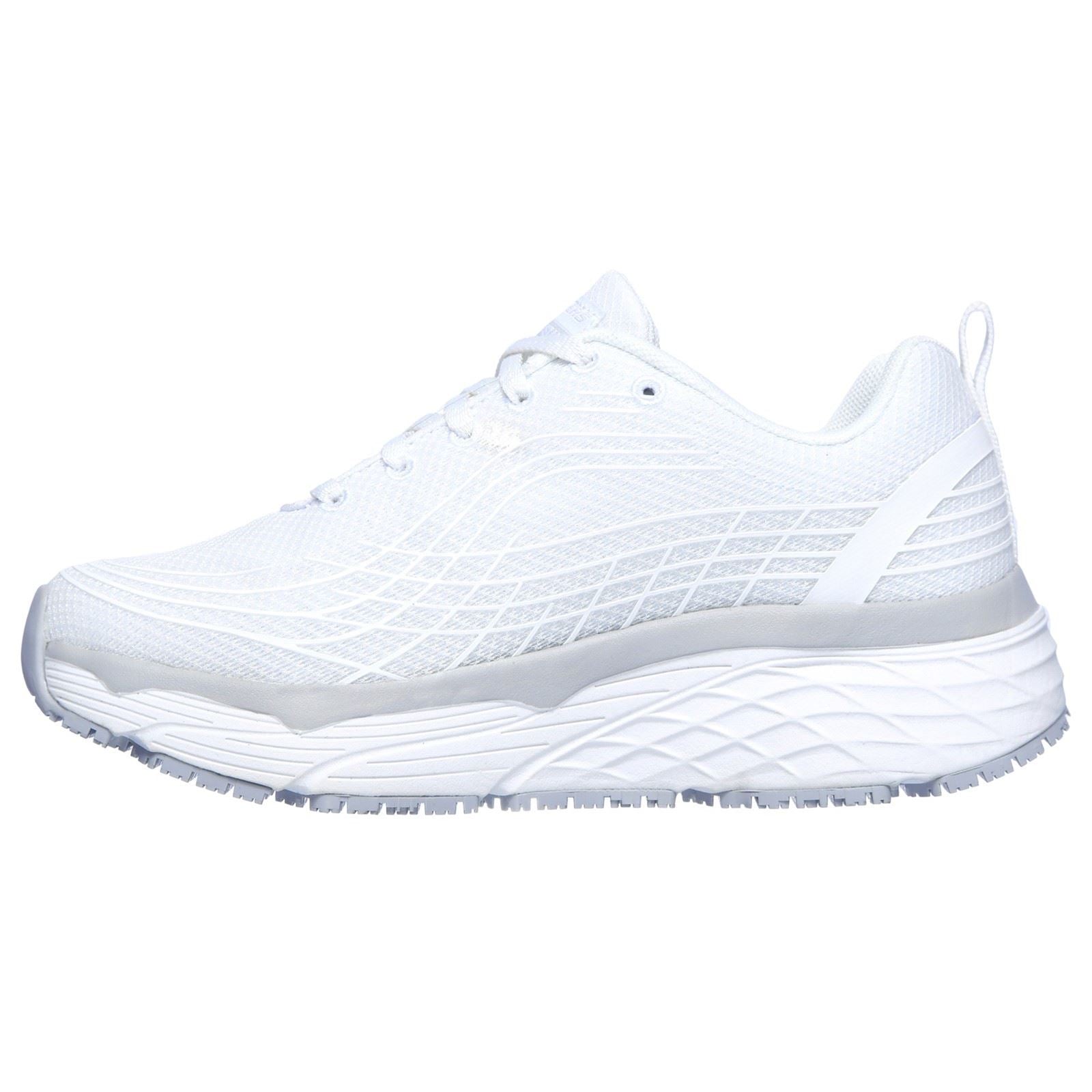 Skechers Workwear Max Cushioning Elite Sr Textile Damen Weiße Sicherheitssneaker