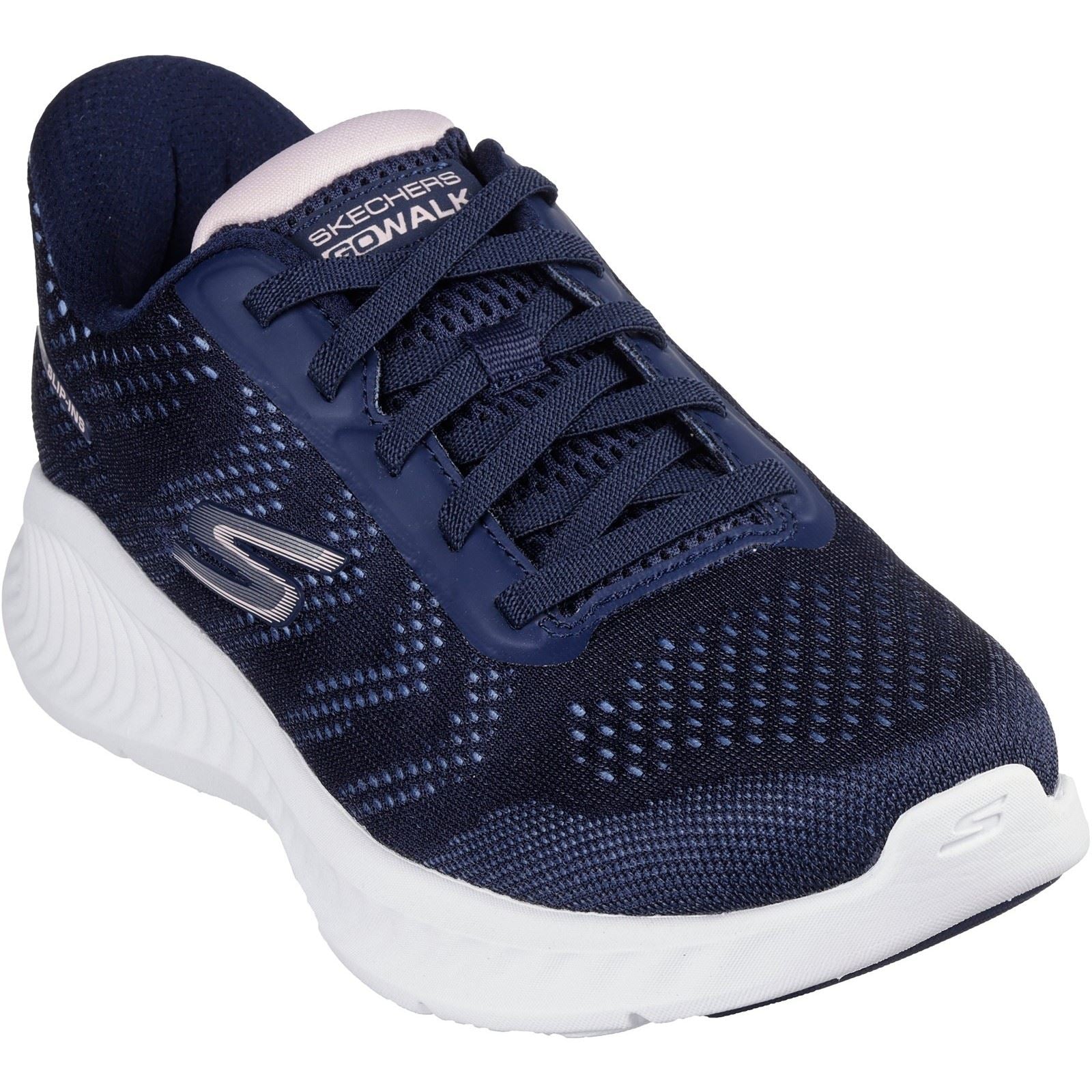 Skechers Go Walk Now Khloe Damen Textile Sneaker in Marineblau/Weiß