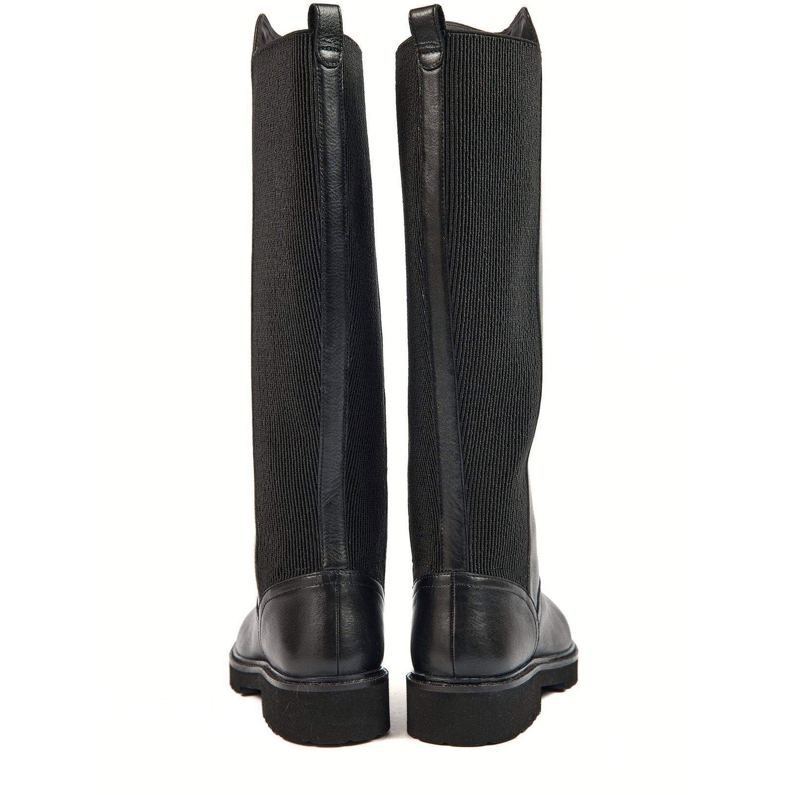 Pod Hannah Leder/Textil-Damenstiefel In Schwarz