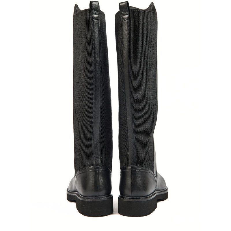 Pod Hannah Leder/Textil-Damenstiefel In Schwarz