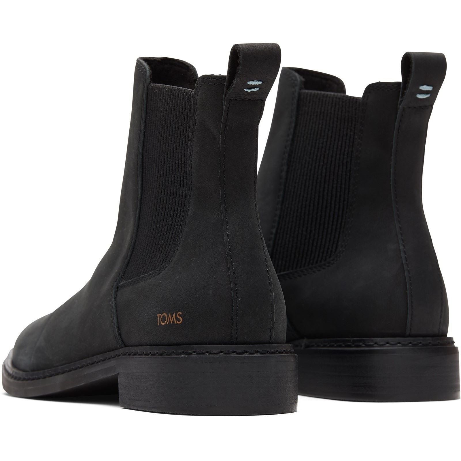 TOMS Charlie Damenlederstiefel In Schwarz