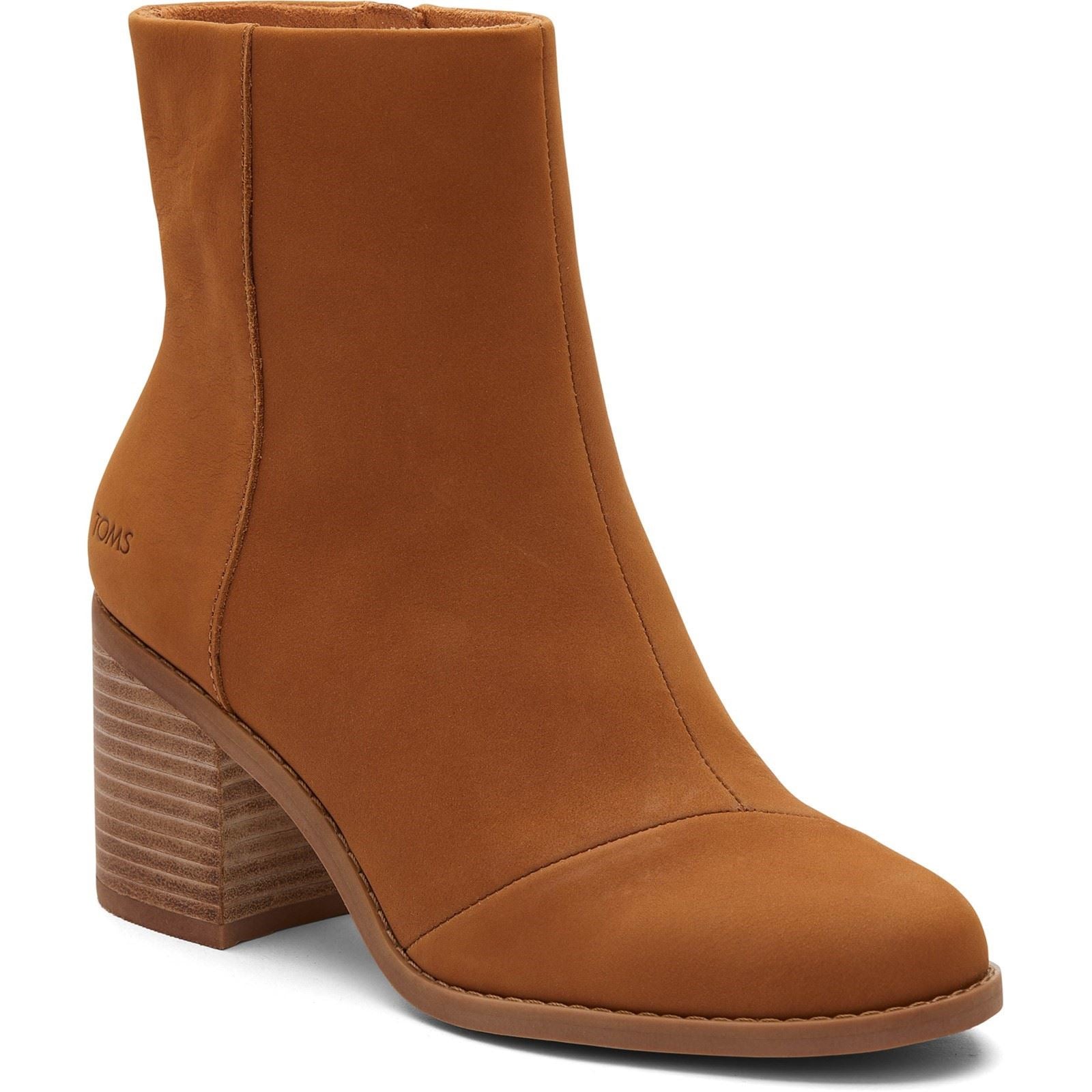 TOMS Evelyn Leder Damen Stiefeletten In Beige