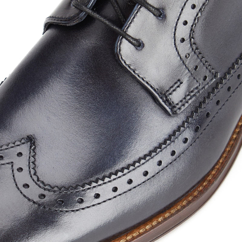 Base London Havisham Herren Derby Schuhe Aus Leder In Marineblau