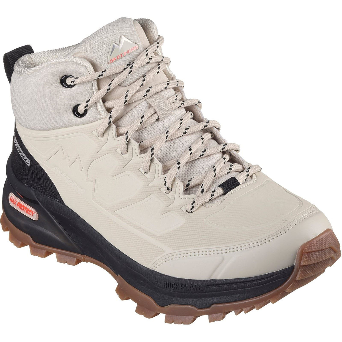 Skechers Max Protect Legacy Weekend Getaway Synthetische Damen Wanderstiefel In Natur/Schwarz