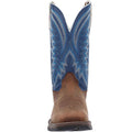 Durango Rebel Leder Herren Sattelbraun/Denim Blaue Stiefel
