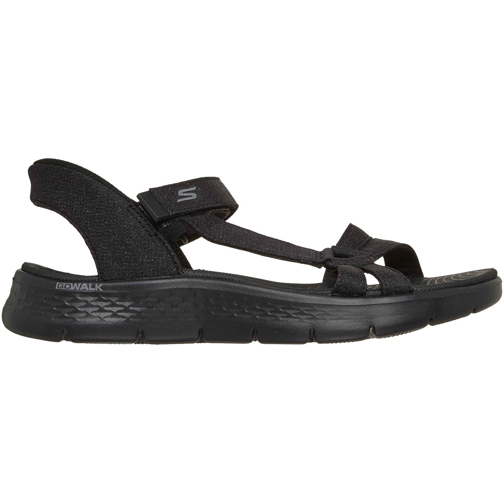 Skechers GO WALK Flex Illuminate Textile Damen Schwarz Sandalen