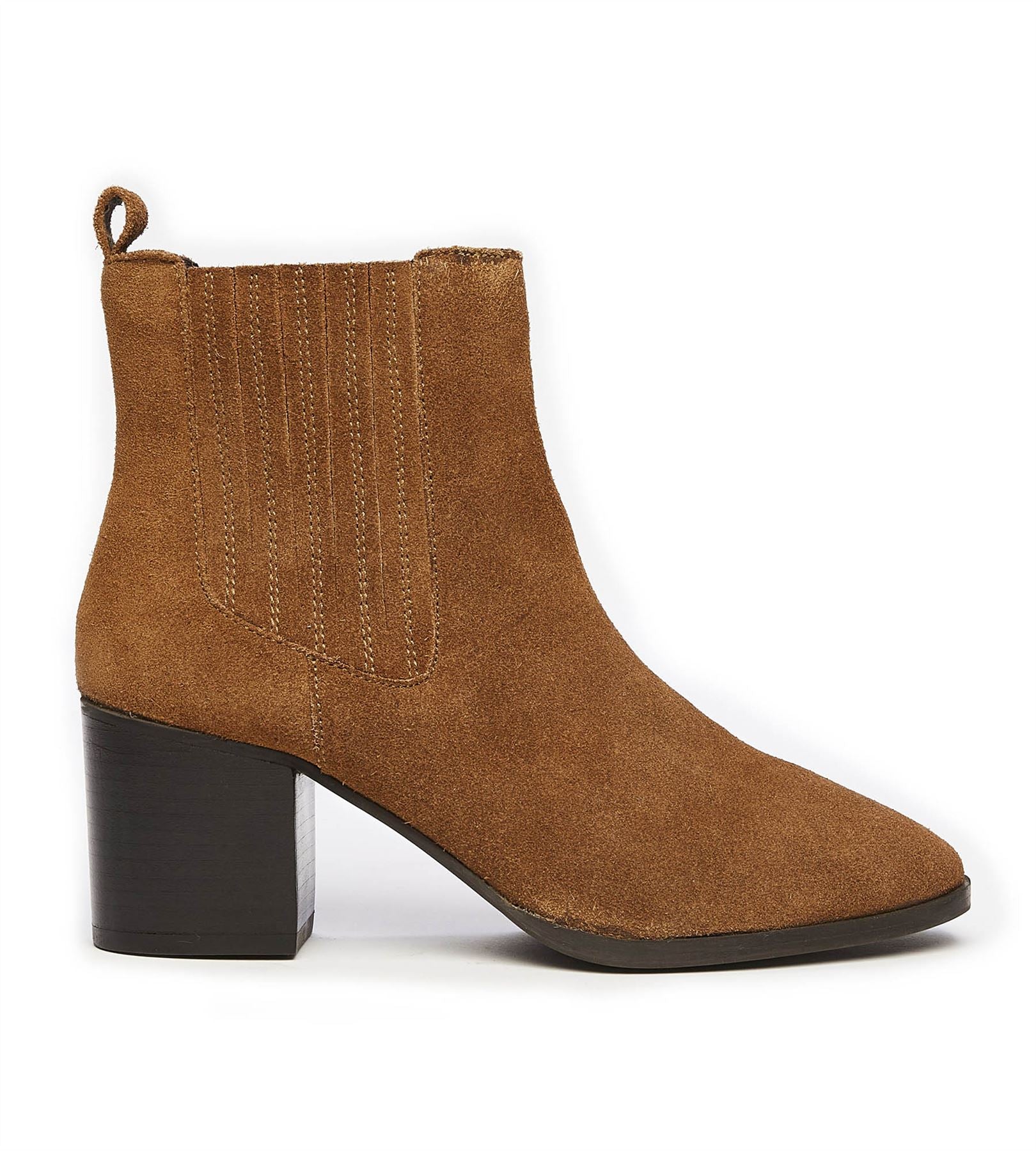 Osprey London The Naples Wildleder Damen Braune Stiefel