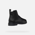 Geox Spherica EC1 C Tumble Leder Herren Schwarze Stiefel
