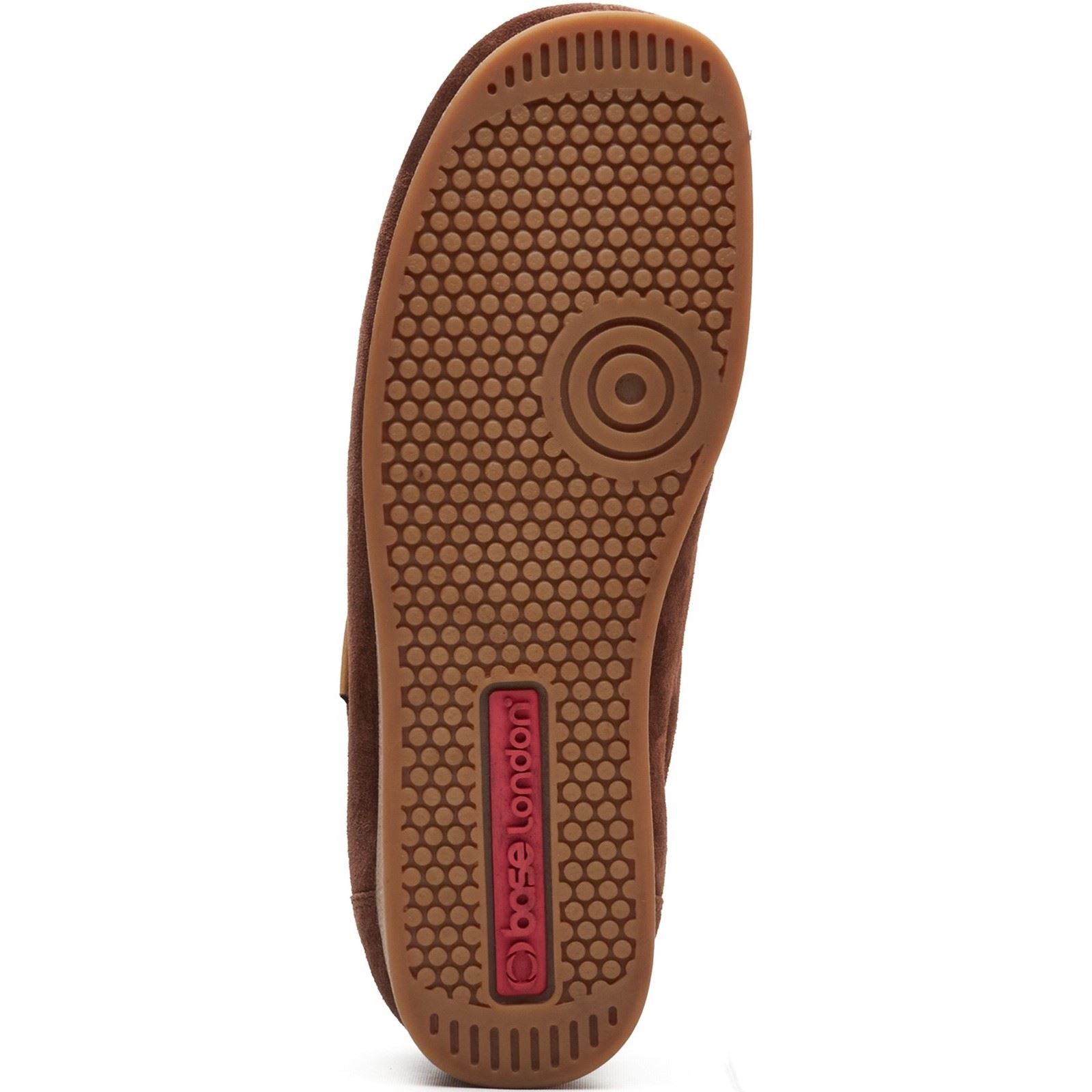 Base London Koko Lace Up Leder Herren Braune Mokassinschuhe