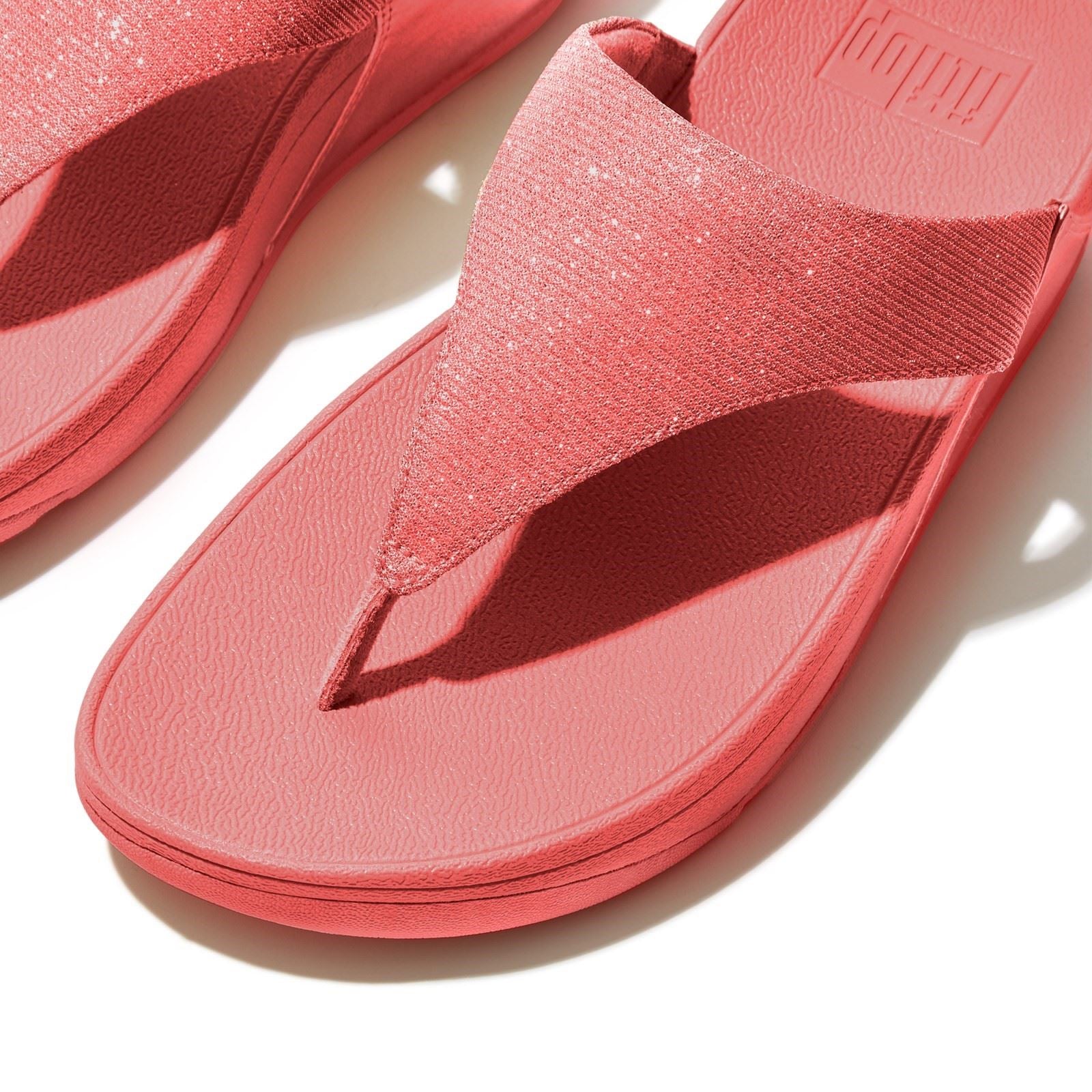 Fitflop Lulu Shimmerlux Polyester Damen Rosy Coral Sandalen