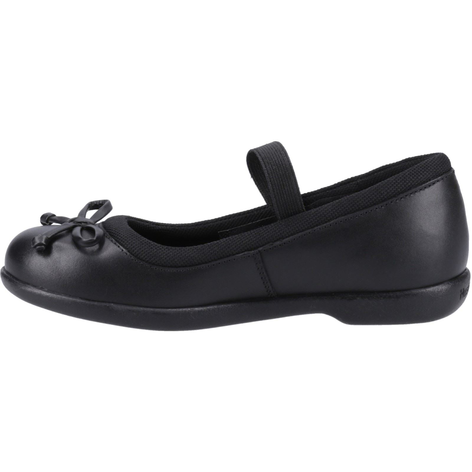 Hush Puppies Betty Junior Mädchenschuhe Aus Schwarzem Leder