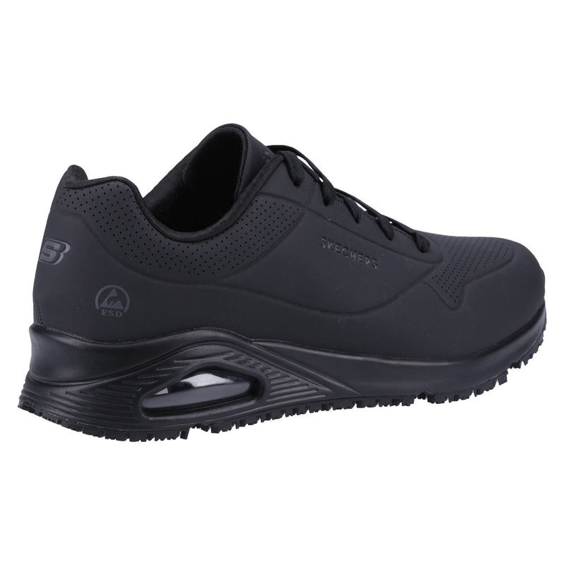 Skechers Workwear Work Relaxed Fit: Uno SR Frauen Schwarz Sicherheits-Sneaker