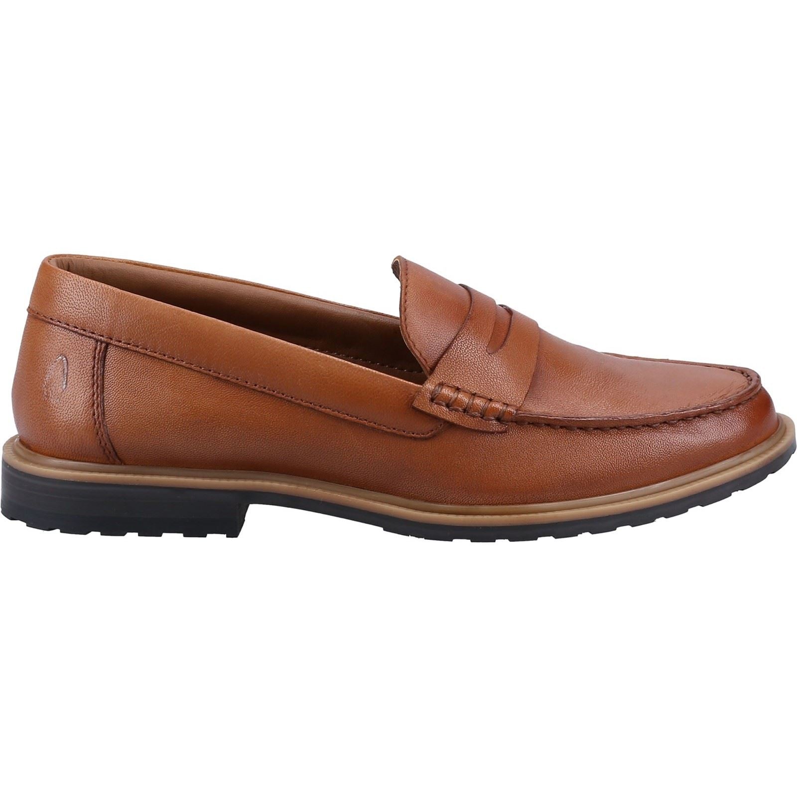 Hush Puppies Verity Slip On Leder Damen Loafer In Tan
