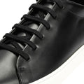 JAK Royal Leder Herren Schwarze Sneakers