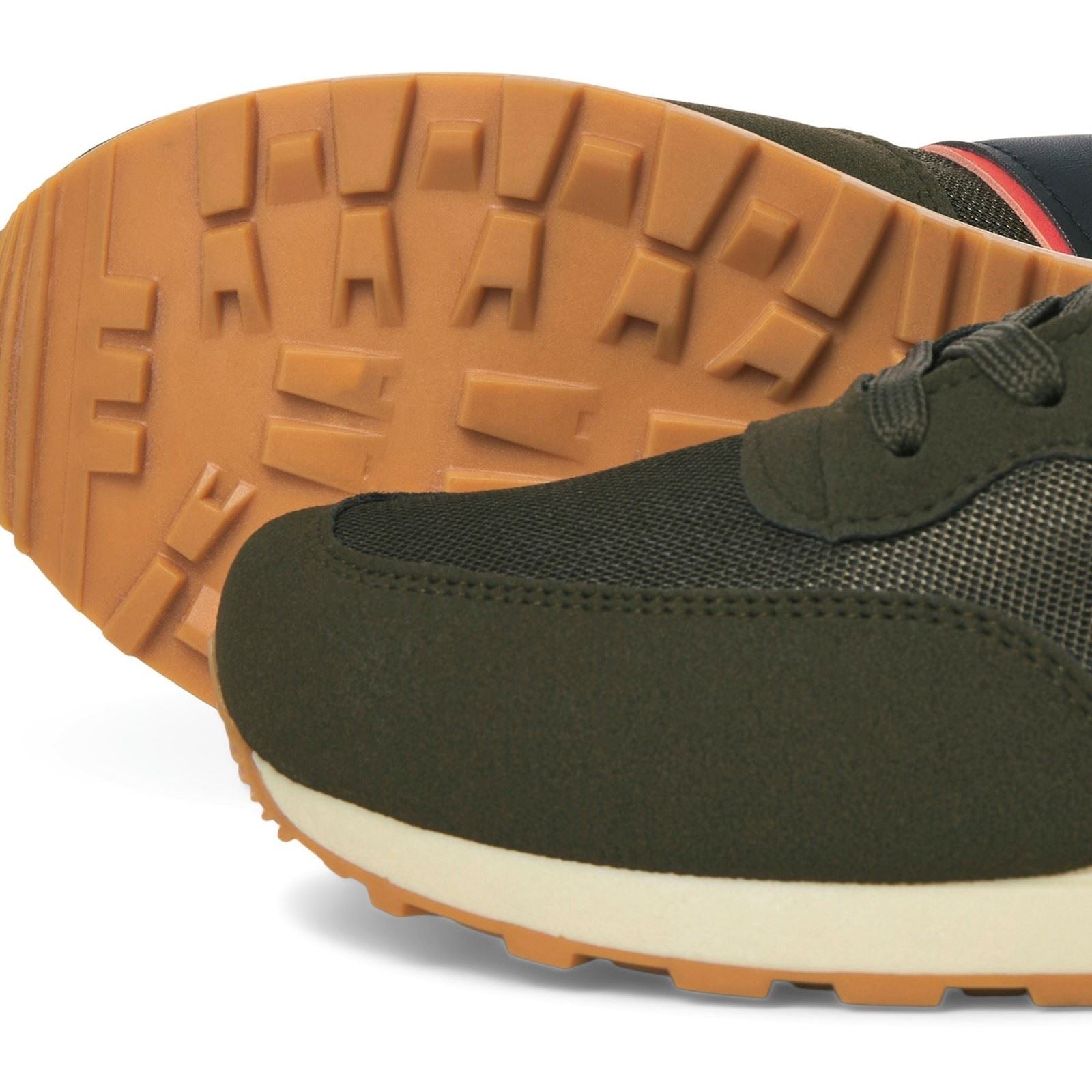 Jack & Jones Spirit Runner Herren Sneaker In Olivgrün Aus Polyurethan