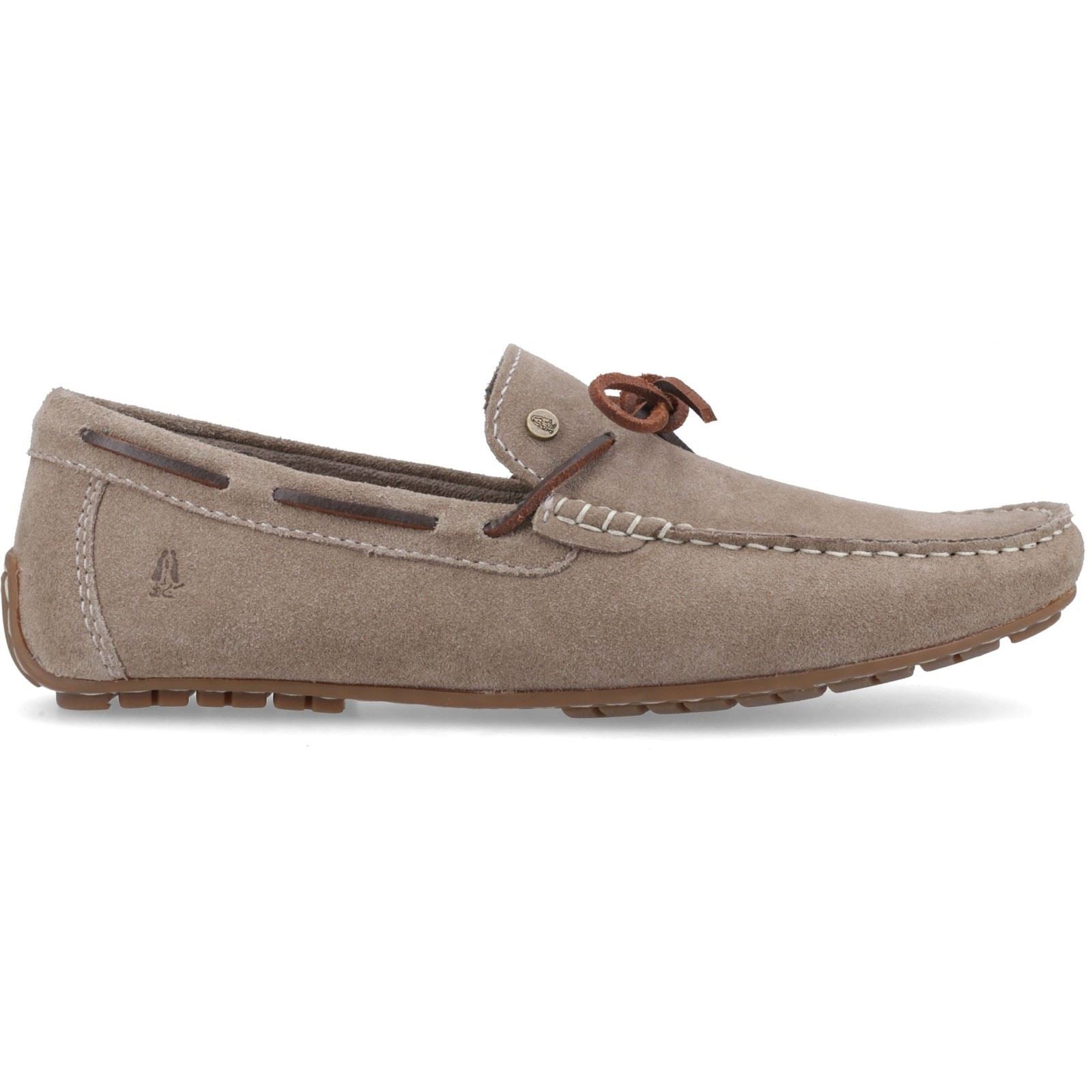 Hush Puppies Reuben Boat Shoe Wildleder Herren Taupe Bootschuhe