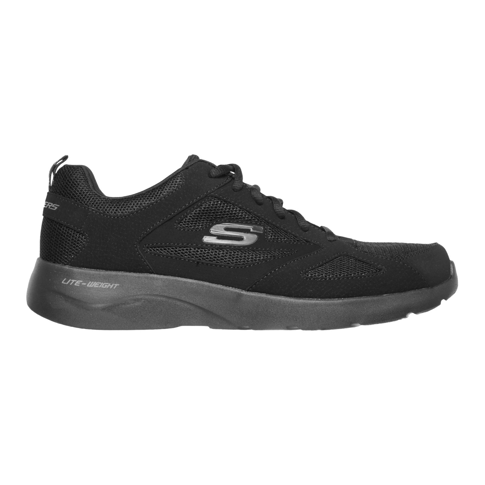 Skechers Dynamight 2.0 Netz Herren Schwarze Turnschuhe