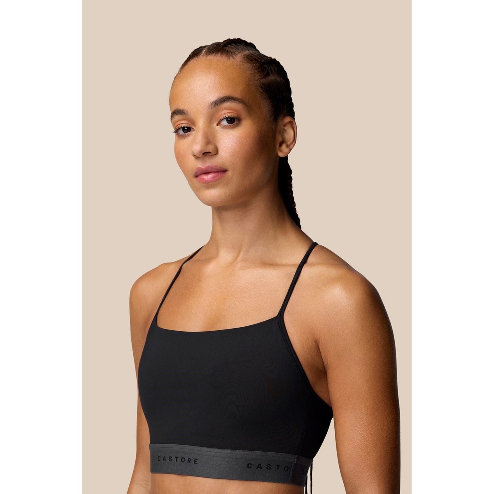Castore Low Support Sports Bra Polyester Damen Schwarze Farber Sport-Bh