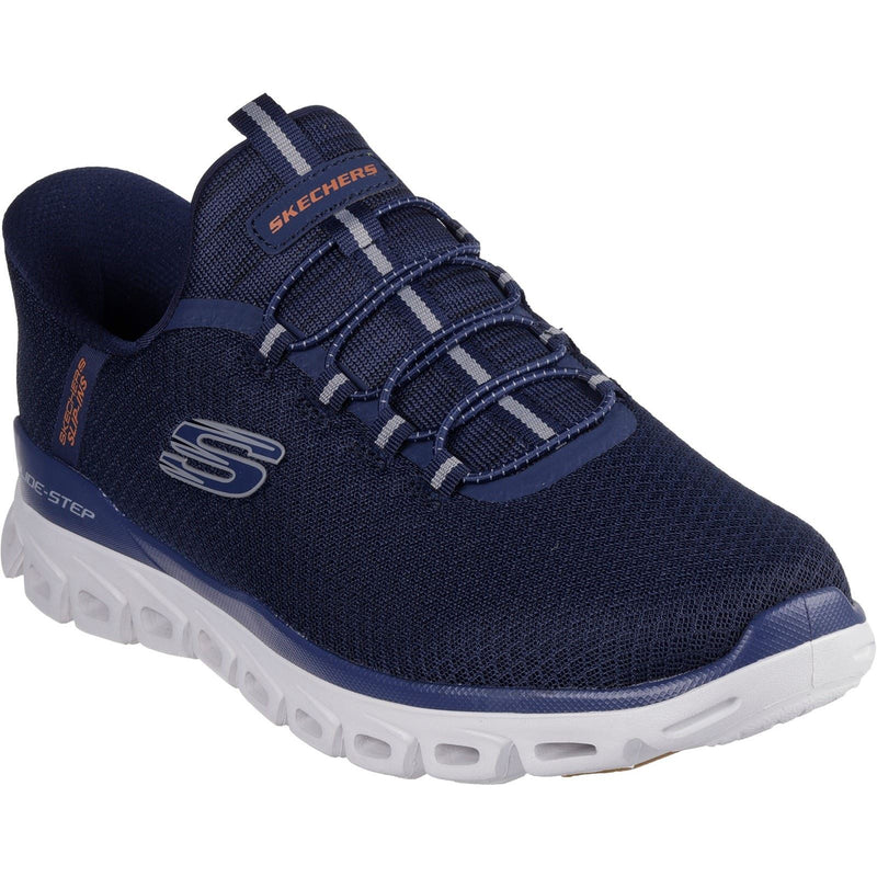 Skechers Glide-Step Noxus Textile Herren Turnschuhe In Marineblau