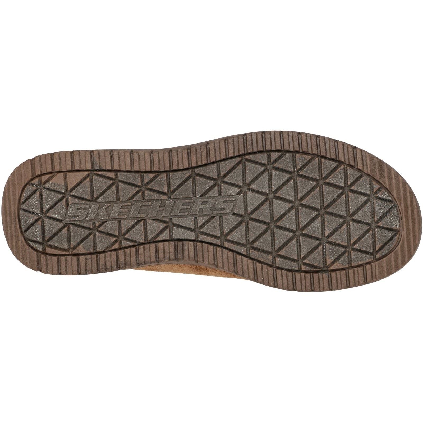 Skechers Relaxed Fit: Murette Garvanza Microfaser Herren Hausschuhe in Beige