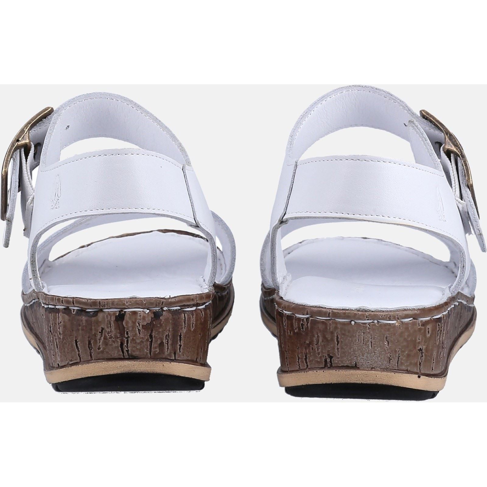 Hush Puppies Ellie Damen Sandalen Aus Weißem Leder