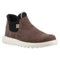 HEYDUDE Branson Leder Damen Kaffee Stiefel