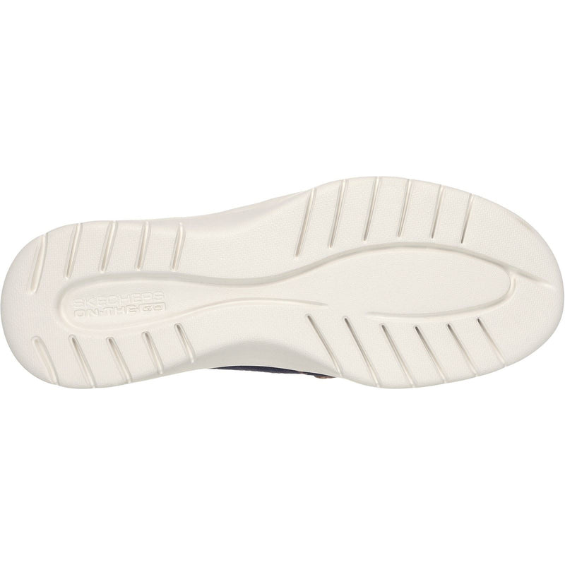 Skechers On-the-GO Flex - Palmilla Canvas/Kunstleder Damenschuhe In Marineblau