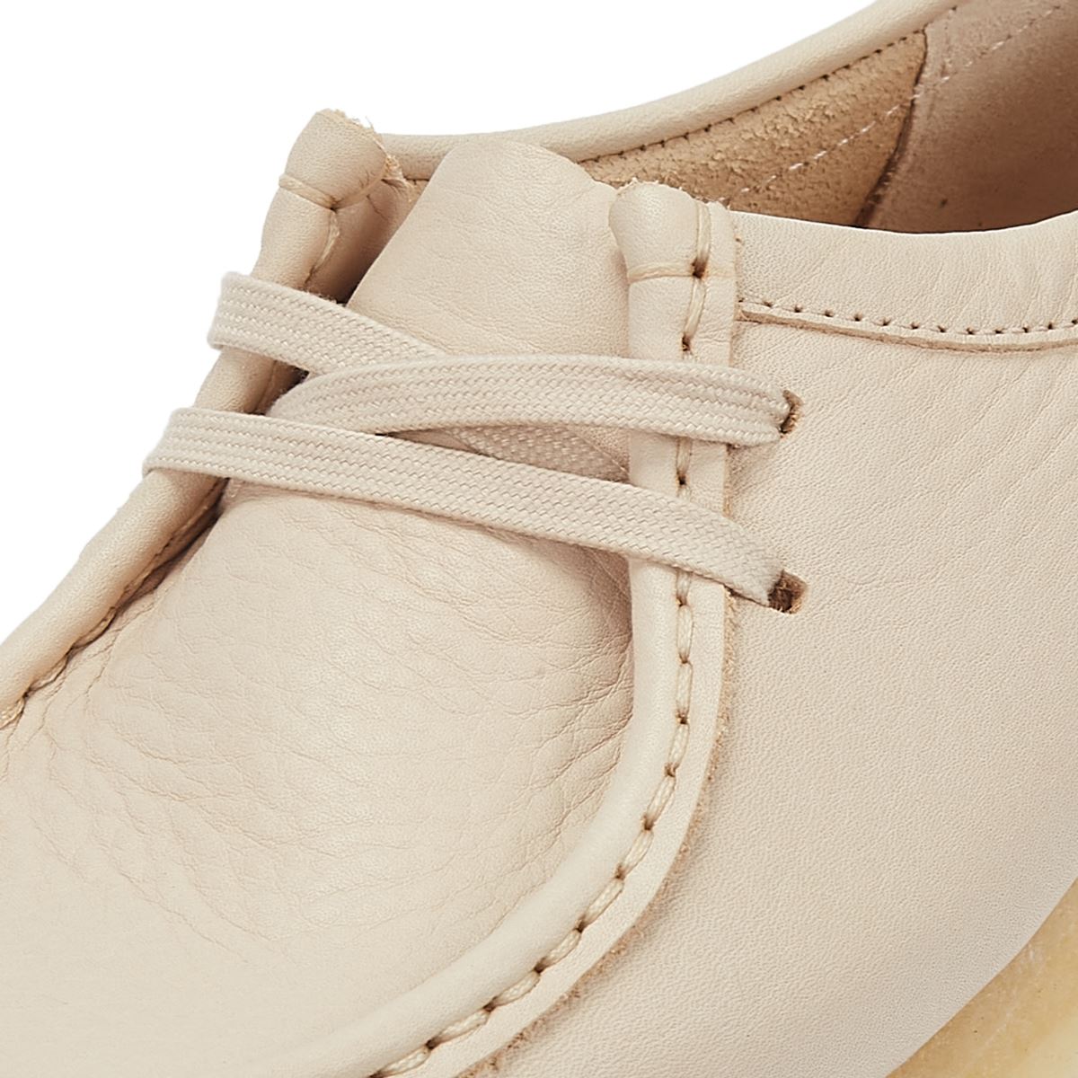 Clarks Originals Wallabee  Damen Beige Lederschuhe
