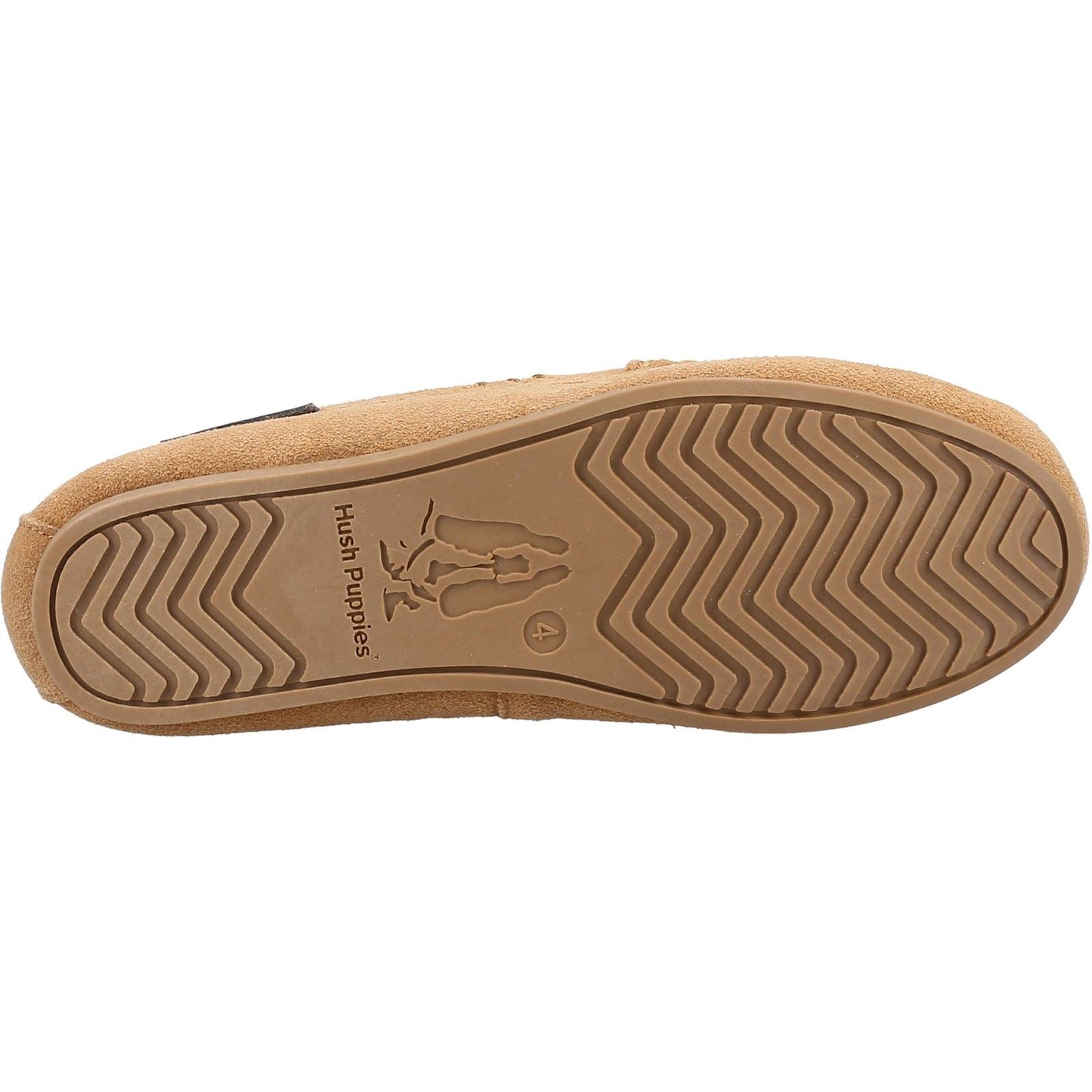 Hush Puppies Annie Mocassin Wildleder Damen Hausschuhe In Braun