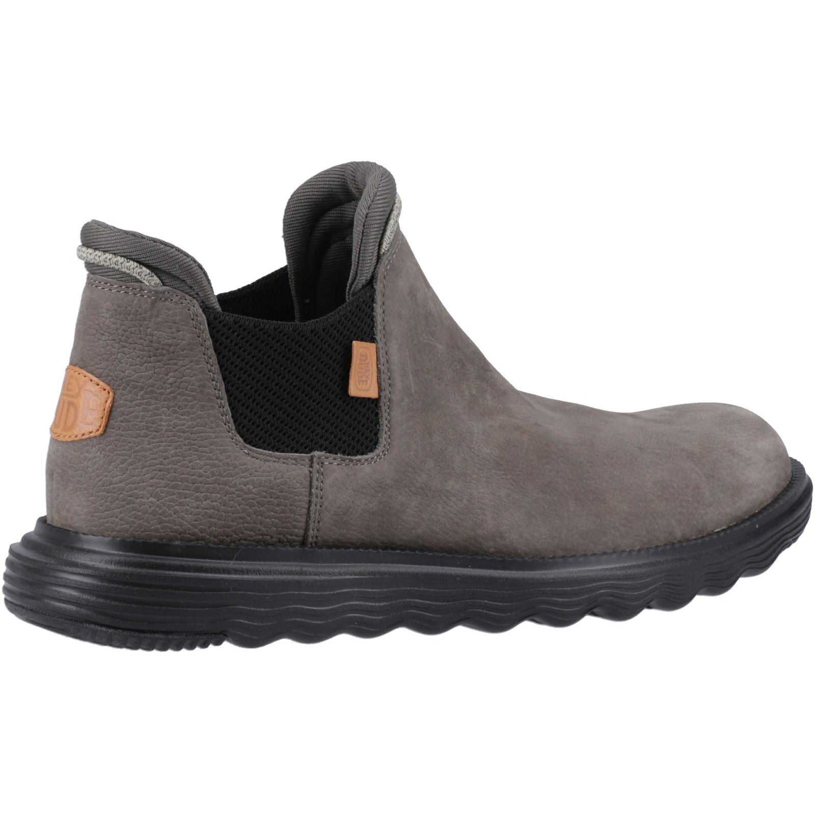 HEYDUDE Branson Leder-Herrenstiefel In Grau