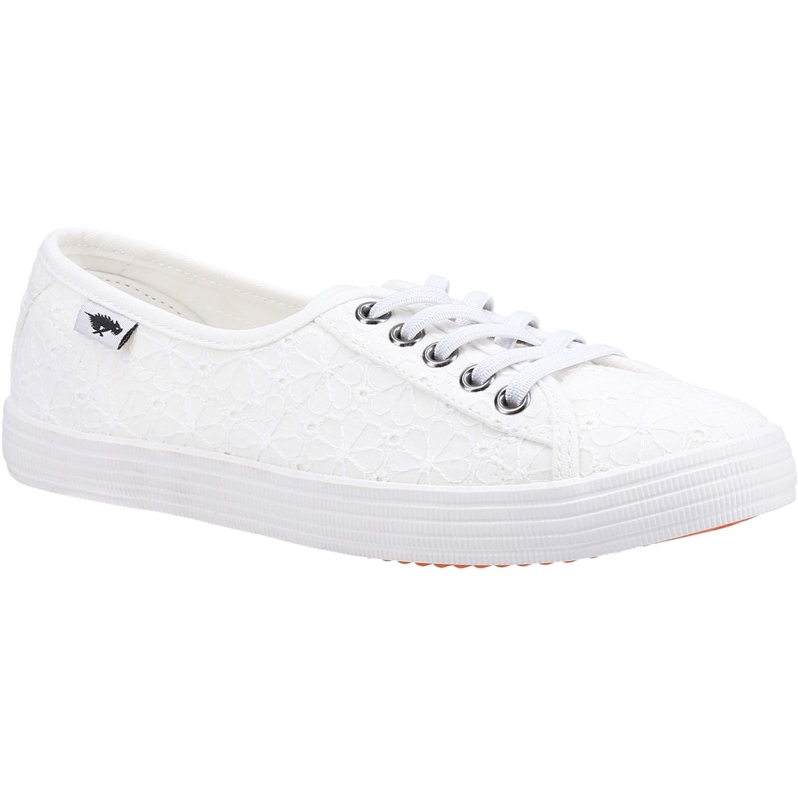 Rocket Dog Chow Chow Damen Sneaker Aus Weißer Baumwolle