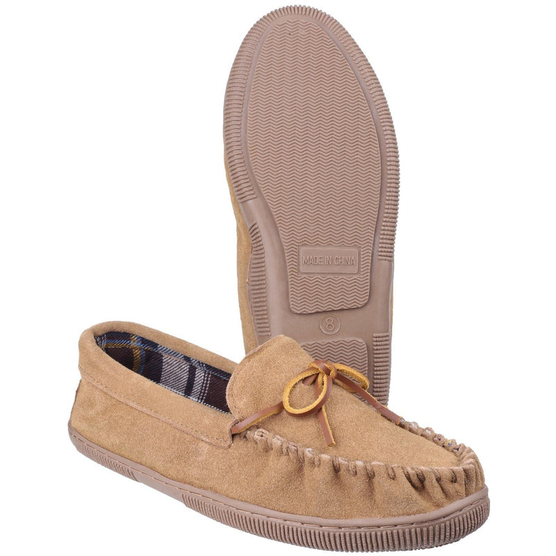 Cotswold Alberta Wildleder Herren Hausschuhe In Beige