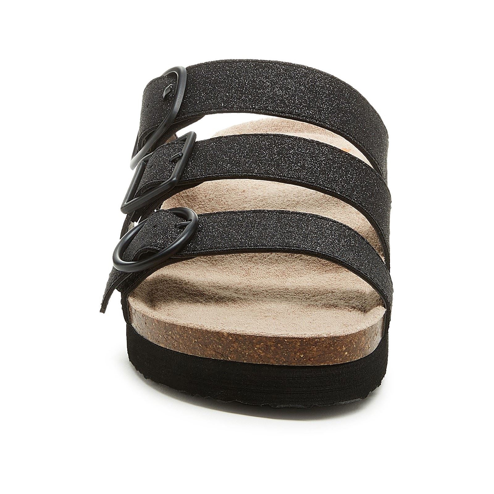 Rocket Dog Astor Glenn Glitter Stoff Damen Schwarze Sandalen