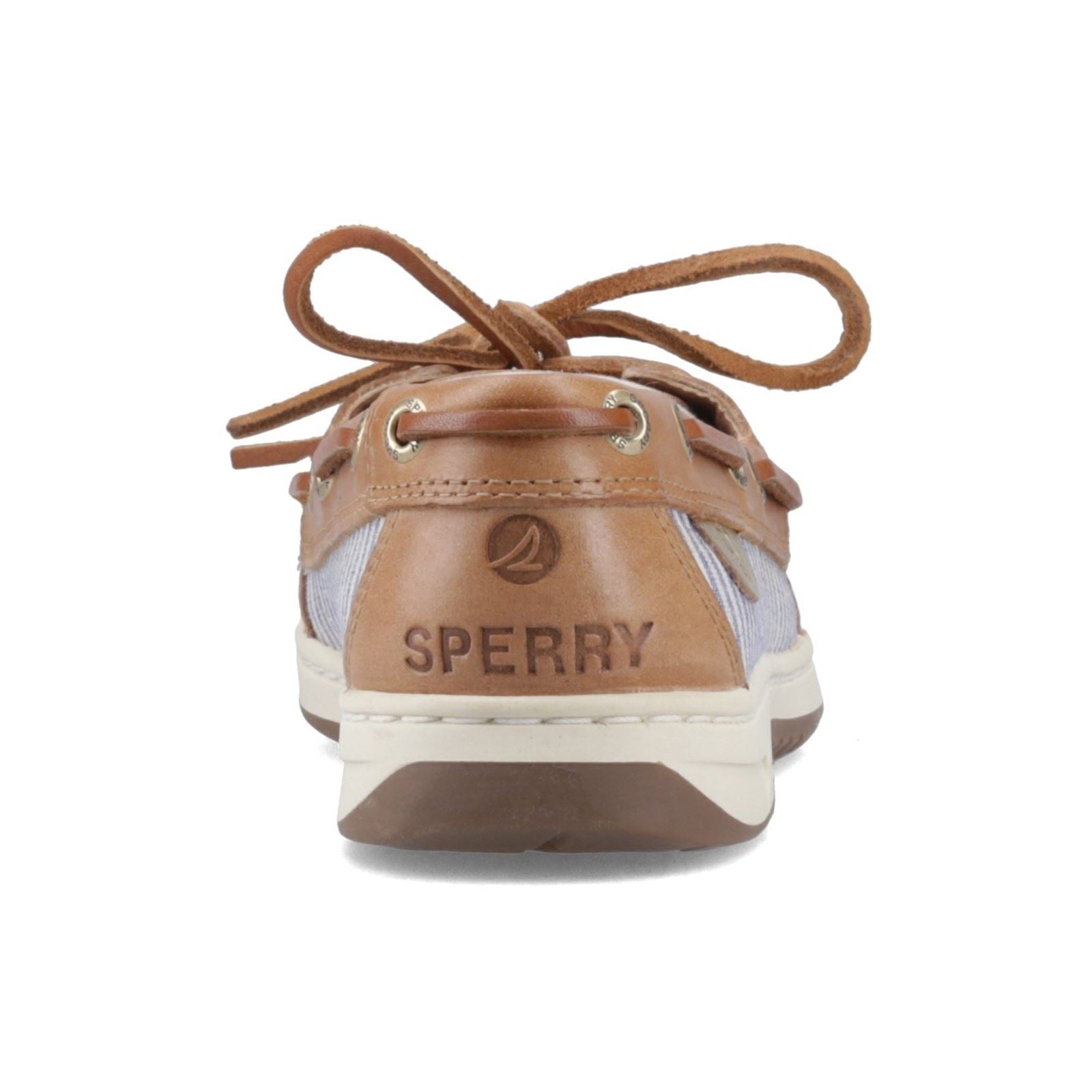 Sperry Angelfish Leder Und Baumwoll Damen Peanut Bootsschuhe