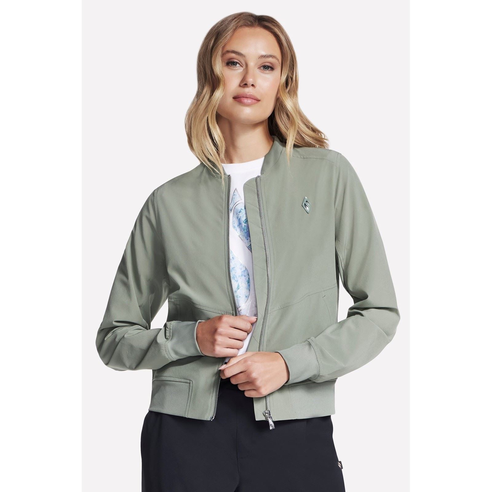 Skechers Performance Uptown Jacket Damen-Taupe-Jacke