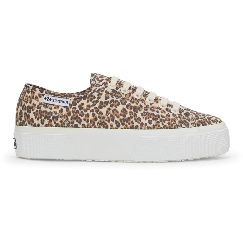 Superga 2740 Leopard Print Canvas Damen Leoparden Sneakers