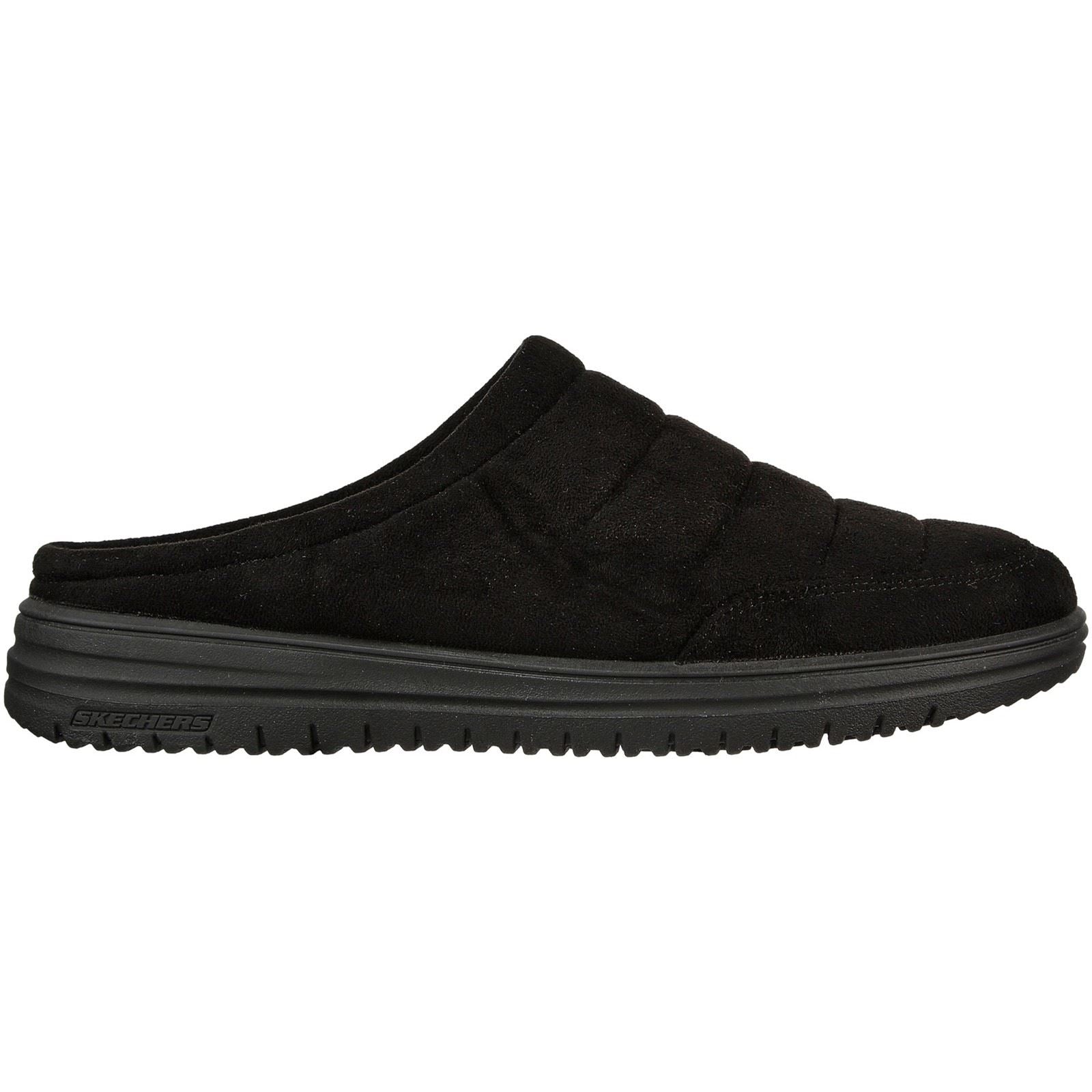 Skechers Relaxed Fit: Murette Garvanza Herren Pantoletten aus Mikrofaser in Schwarz