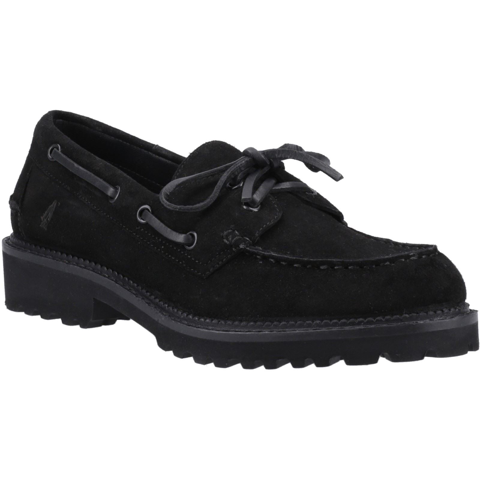 Hush Puppies Geri Damen Wildlederslipper In Schwarz