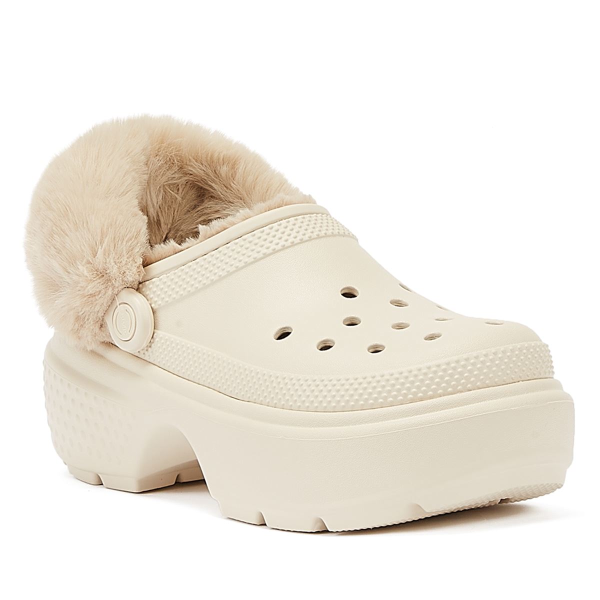 Crocs Stomp Gefütterte Clog-Sandalen Für Damen In Beige